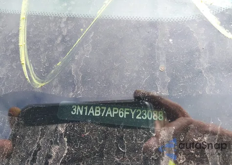 2015 Nissan Sentra S из США, поврежденный, VIN 3N1AB7AP6FY230887